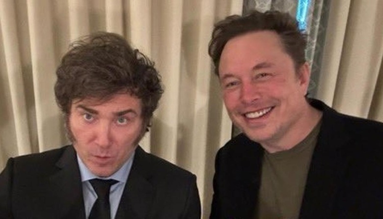 En su primera actividad oficial en Estados Unidos, Javier Milei se reúne con Elon Musk en Maryland