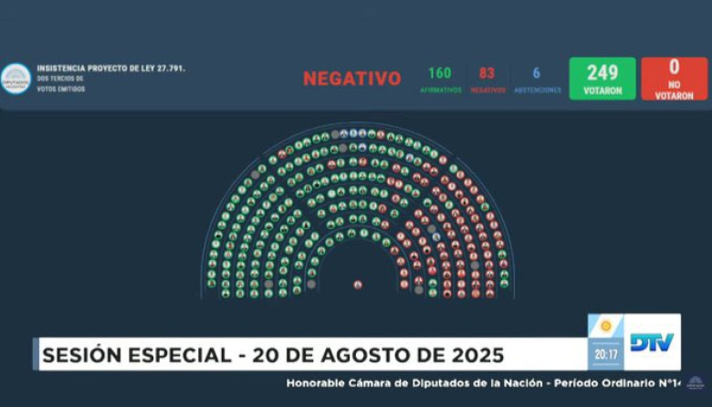 La oposición logró rechazar el veto de Milei a la ley de emergencia en discapacidad en Diputados