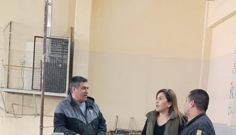 Educación relevó los avances de obra en la Escuela Primaria N° 29 de Caleta Olivia.