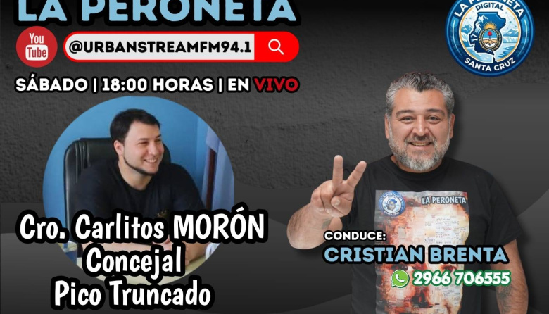 🚍#LaPeroneta seguimos en Pico Truncado con el Cro. Concejal Carlitos Moron