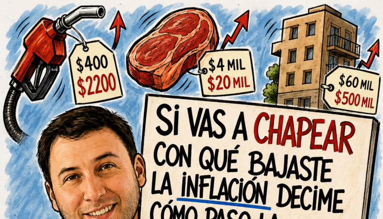 Carlitos Morón cuestionó el relato oficial sobre la inflación con una fuerte publicación en redes sociales