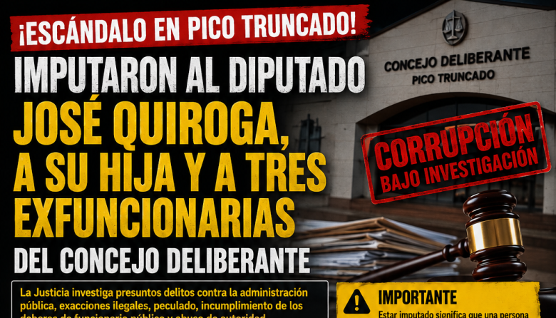 IMPUTARON AL DIPUTADO POR EL PUEBLO JOSÉ QUIROGA, A SU HIJA, A TAMARA VERA Y LAURA CHOSCO