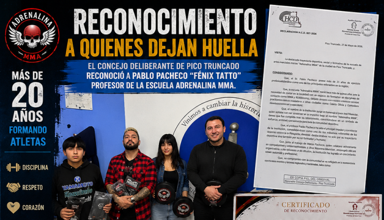 PABLO PACHECO, MÁS DE 20 AÑOS FORMANDO DEPORTISTAS: UN RECONOCIMIENTO QUE PONE EN VALOR AL DEPORTE TRUNCADENSE
