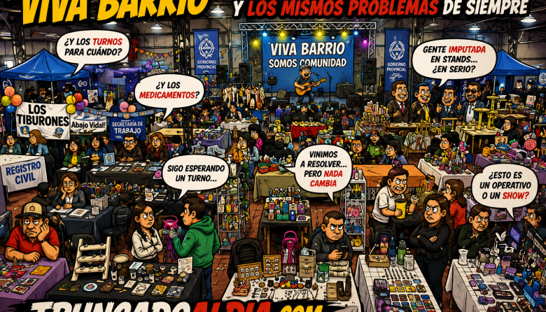 “Viva Barrio” pasó por Pico Truncado: mucho escenario, muchos stands y las mismas problemáticas de siempre