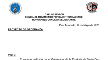 Presentan en la sesión un plan de obras públicas enfocado en las necesidades de Pico Truncado