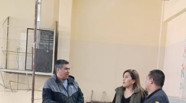 Educación relevó los avances de obra en la Escuela Primaria N° 29 de Caleta Olivia.