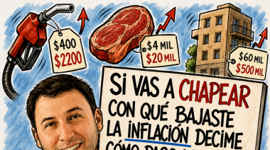 Carlitos Morón cuestionó el relato oficial sobre la inflación con una fuerte publicación en redes sociales