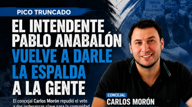 EL INTENDENTE PABLO ANABALÓN VUELVE A DARLE LA ESPALDA A LA GENTE