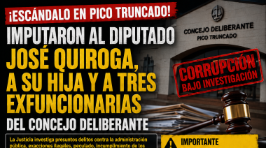 IMPUTARON AL DIPUTADO POR EL PUEBLO JOSÉ QUIROGA, A SU HIJA, A TAMARA VERA Y LAURA CHOSCO