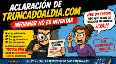 ACLARACIÓN DE TRUNCADOALDIA.COM: INFORMAR NO ES INVENTAR