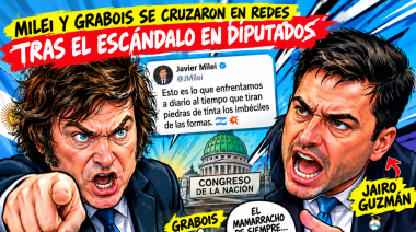MILEI Y GRABOIS SE CRUZARON EN REDES TRAS EL ESCÁNDALO EN DIPUTADOS