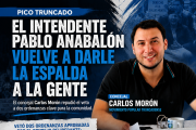 EL INTENDENTE PABLO ANABALÓN VUELVE A DARLE LA ESPALDA A LA GENTE