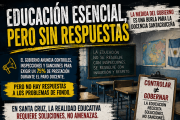 EDUCACIÓN ESENCIAL, PERO SIN RESPUESTAS: EL CONTROL QUE IMPULSA EL GOBIERNO ES UNA BURLA PARA LA DOCENCIA SANTACRUCEÑA