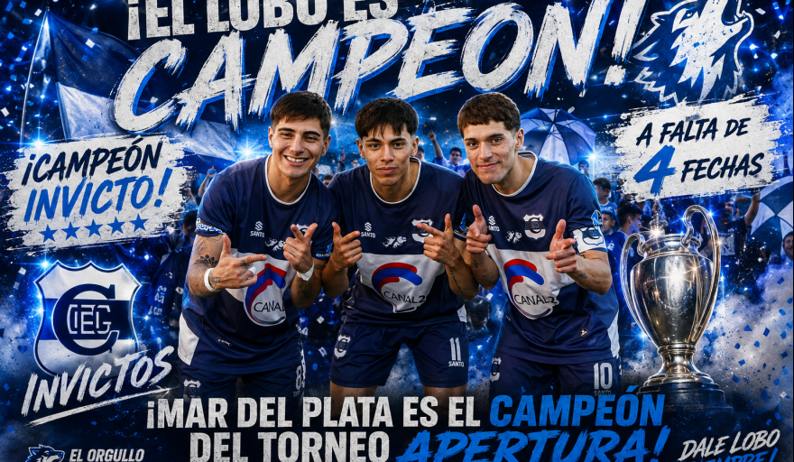¡EL LOBO GRITÓ CAMPEÓN DE PUNTA A PUNTA!