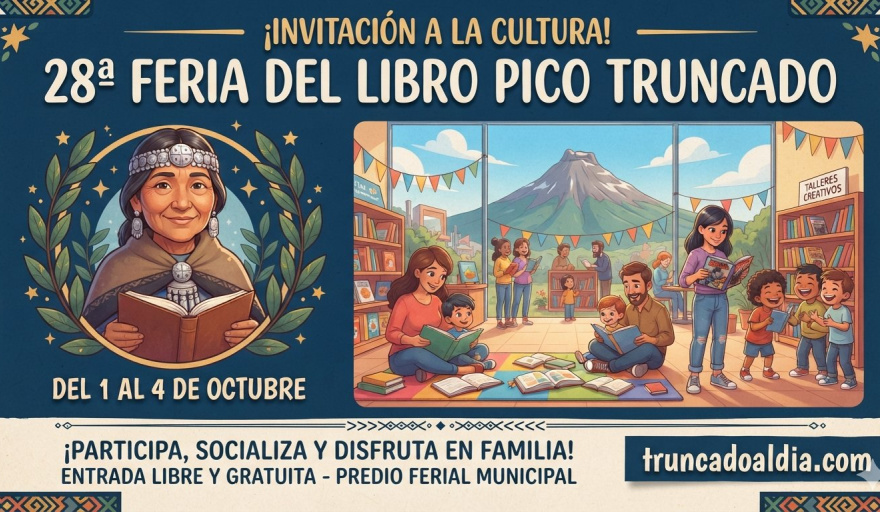 Pico Truncado se prepara para vivir la 28.ª edición de su Feria del Libro